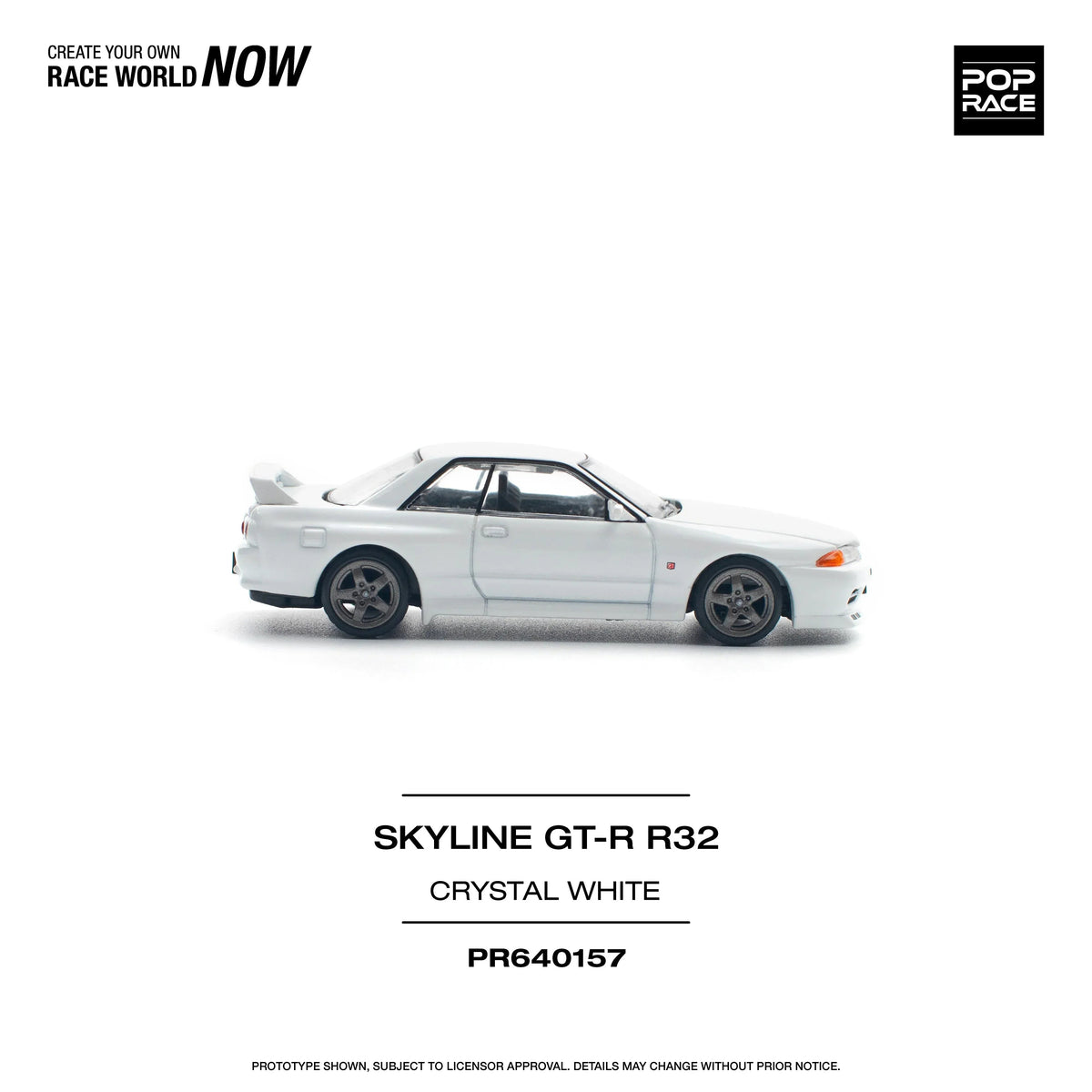 Skyline GT-R R32, 1:64 Scale (White) — image 4