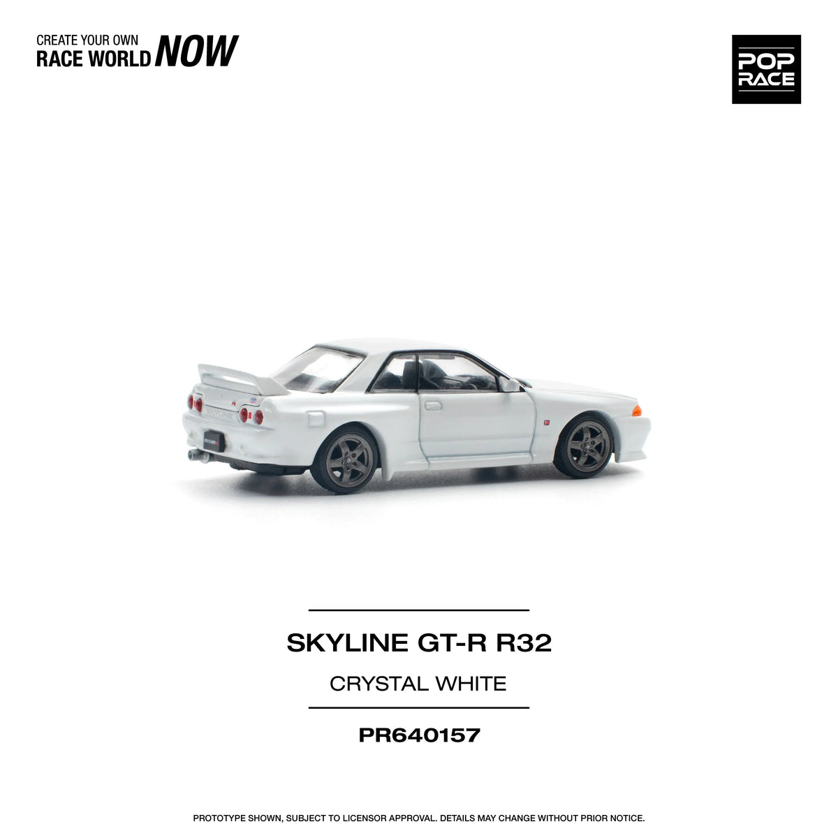 Skyline GT-R R32, 1:64 Scale (White) — image 5