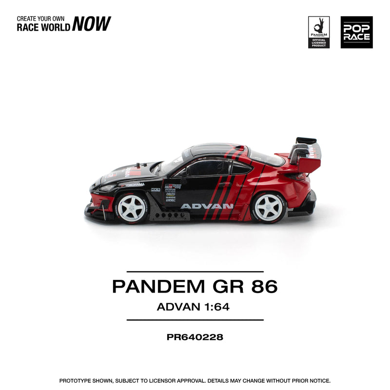 Pandem GR 86 Advan, 1:64 Scale (Red) — image 2