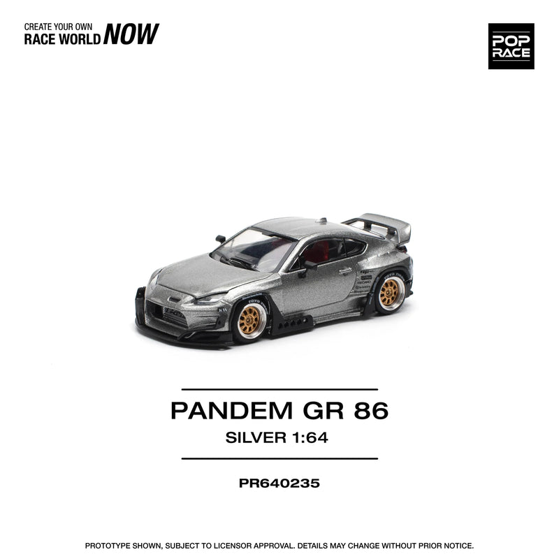 Pandem GR 86, 1:64 Scale (Silver) — image 1