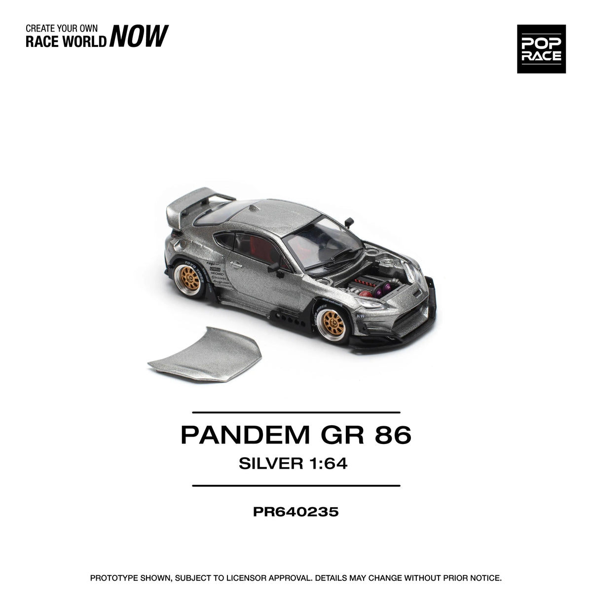 Pandem GR 86, 1:64 Scale (Silver) — image 5