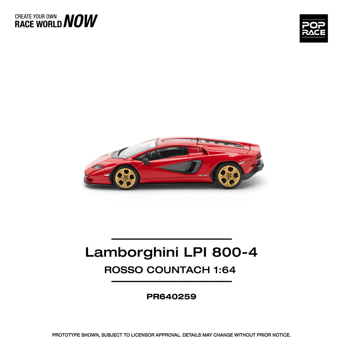 Lamborghini LPI 800-4 Rosso Countach , 1:64 Scale (Red) — image 2