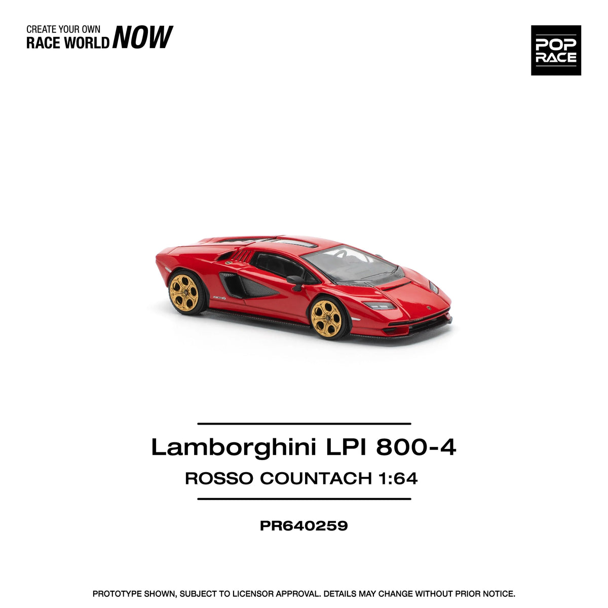 Lamborghini LPI 800-4 Rosso Countach , 1:64 Scale (Red) — image 4