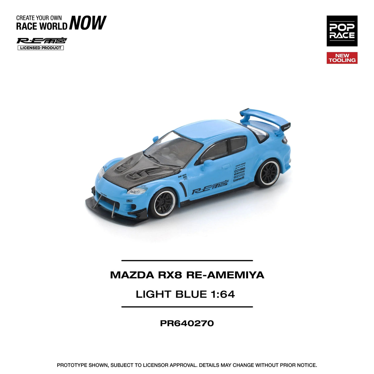 Mazda RX8 Re-Amemiya, 1:64 Scale (Blue) — image 1