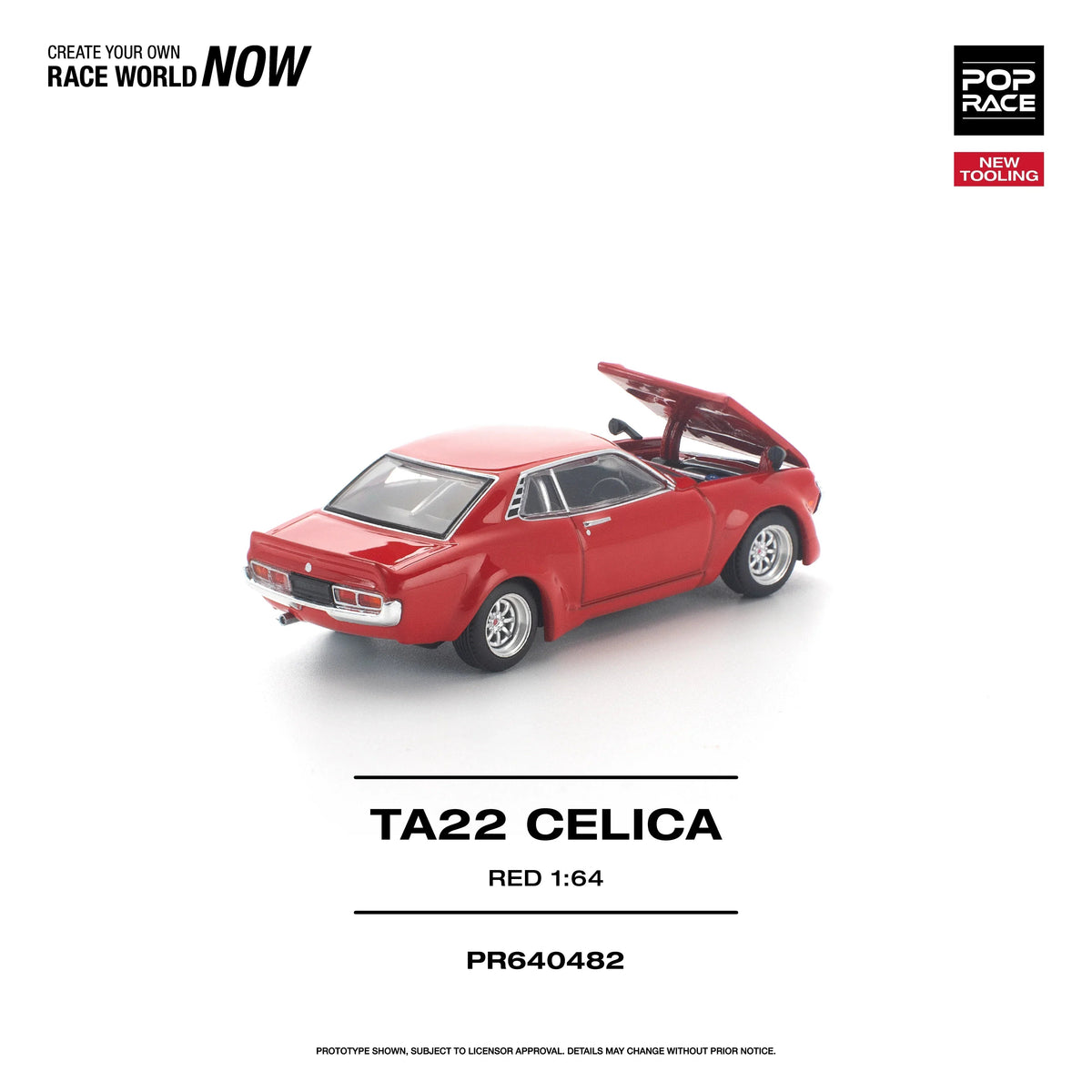 *PRE-ORDER* TA22 Celica New Tooling, 1:64 Scale (Red) — image 5
