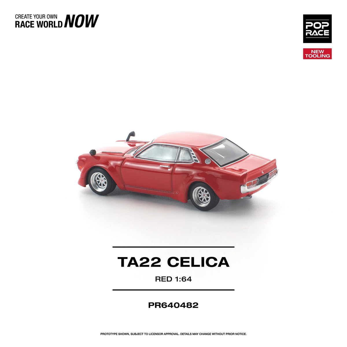 *PRE-ORDER* TA22 Celica New Tooling, 1:64 Scale (Red) — image 3