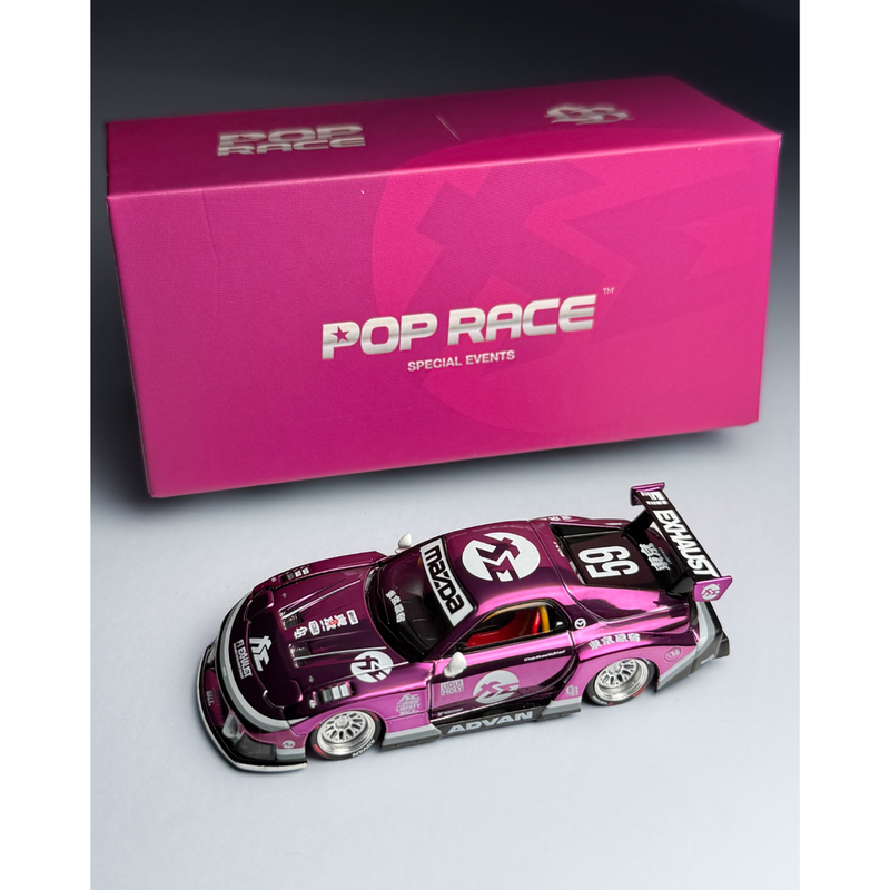 *HKTCS 2026* LB Super Silhouette RX-7 FD3S Purple Chrome (Limited to 2500pcs), 1:64 Scale — image 1