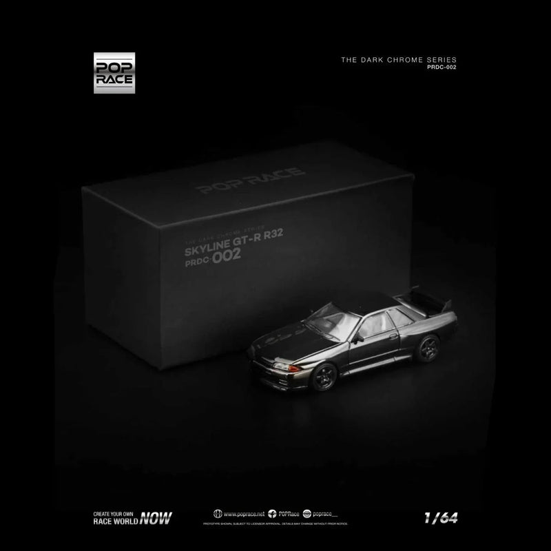 Nissan Skyline GT-R R32, 1:64 Scale (Dark Chrome Edition) — image 1