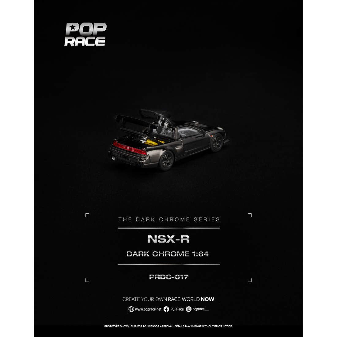 *PRE-ORDER* NSX-R, 1:64 Scale (Dark Chrome) — image 2