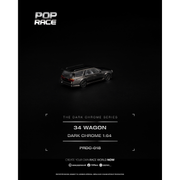 *PRE-ORDER* R34 WAGON, 1:64 Scale (Dark Chrome) — image 2
