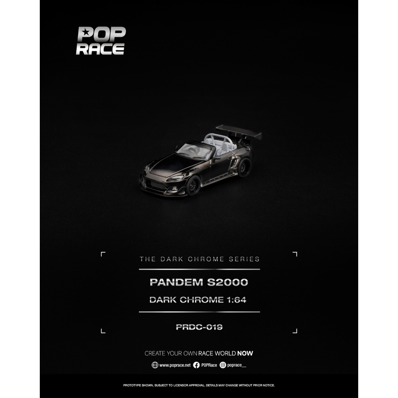 *PRE-ORDER* Pandem S2000, 1:64 Scale (Dark Chrome) — image 1