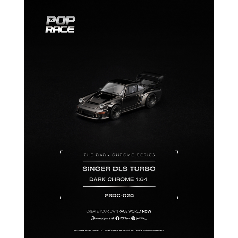 *PRE-ORDER* SINGER DLS TURBO, 1:64 Scale (Dark Chrome) — image 1