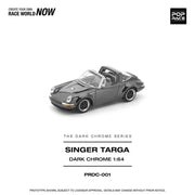 Porsche diecast Singer Targa, 1:64 Scale (Dark Chrome Edition) — image 1