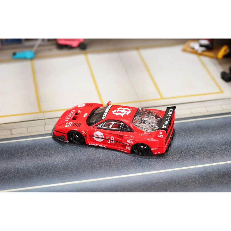 *PRE-ORDER* Liberty Walk F40 Red #58,1:64 Scale — image 2