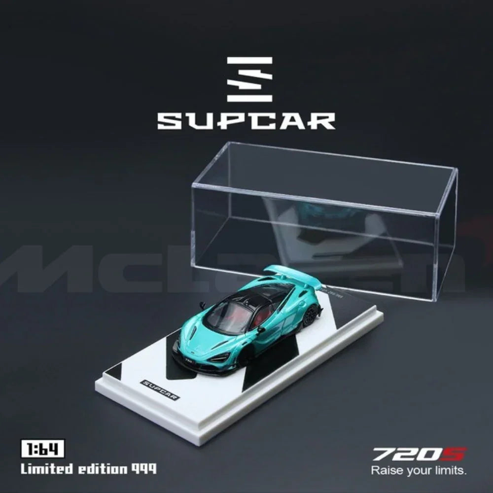SupCar McLaren 720S alloy car model, 1:64 scale (Cyan Blue) — image 3