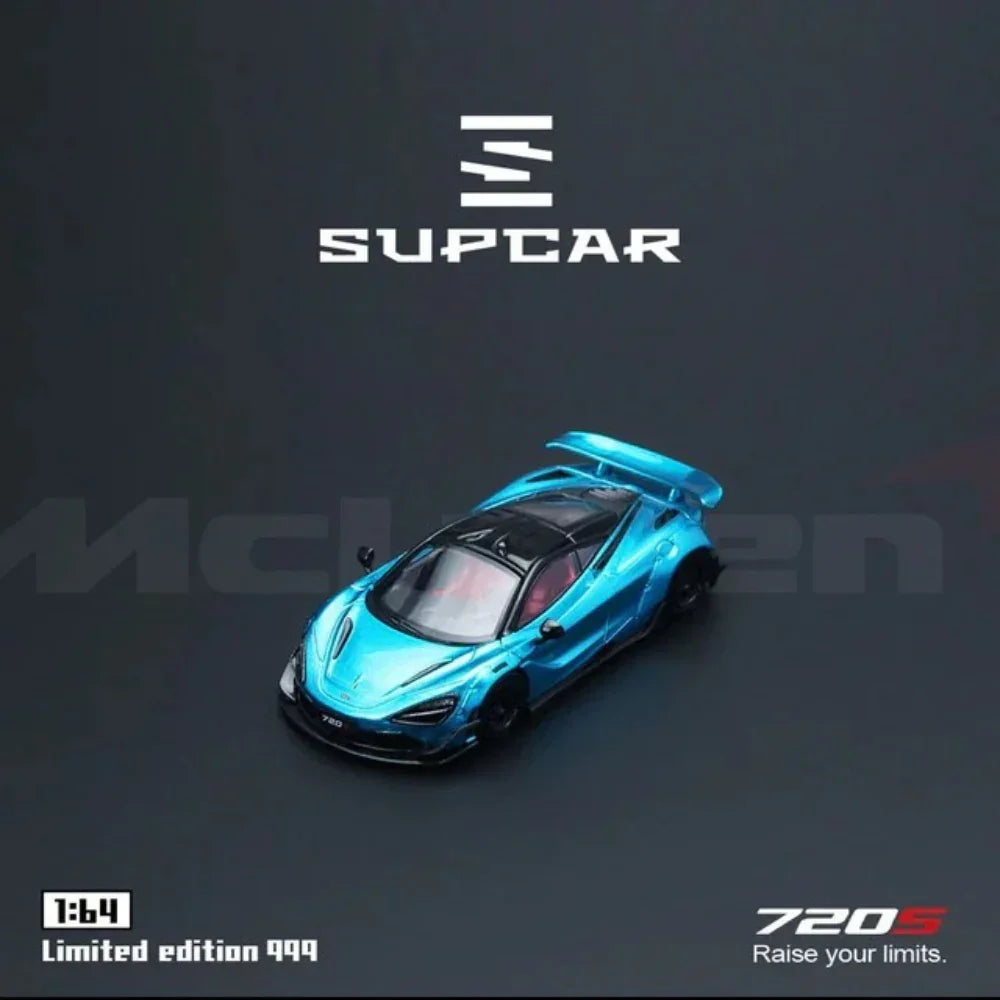SupCar McLaren 720S alloy car model, 1:64 Scale (Bright Blue) — image 1