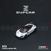SupCar McLaren 720S alloy car model, 1:64 Scale (White) — image 1