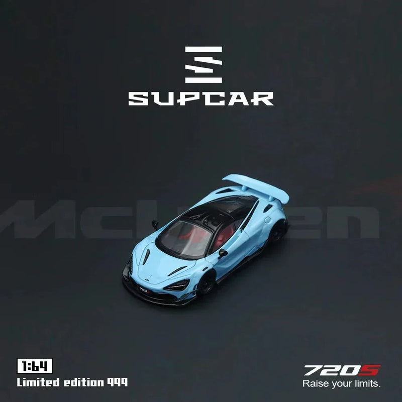 SupCar McLaren 720S alloy car model, 1:64 Scale (Blue) — image 1