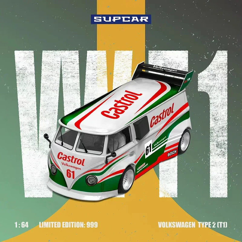 Volkswagen T1-Castrol No. 61(Limited Edition: 999), 1:64 Scale — image 1