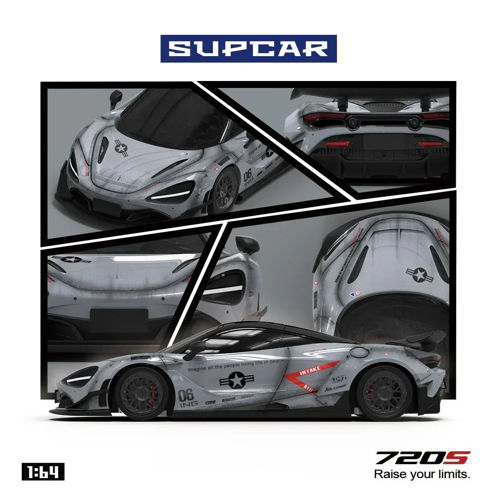 *PRE-ORDER* McLaren 720S Grey Shadow Painted, 1:64 Scale — image 6