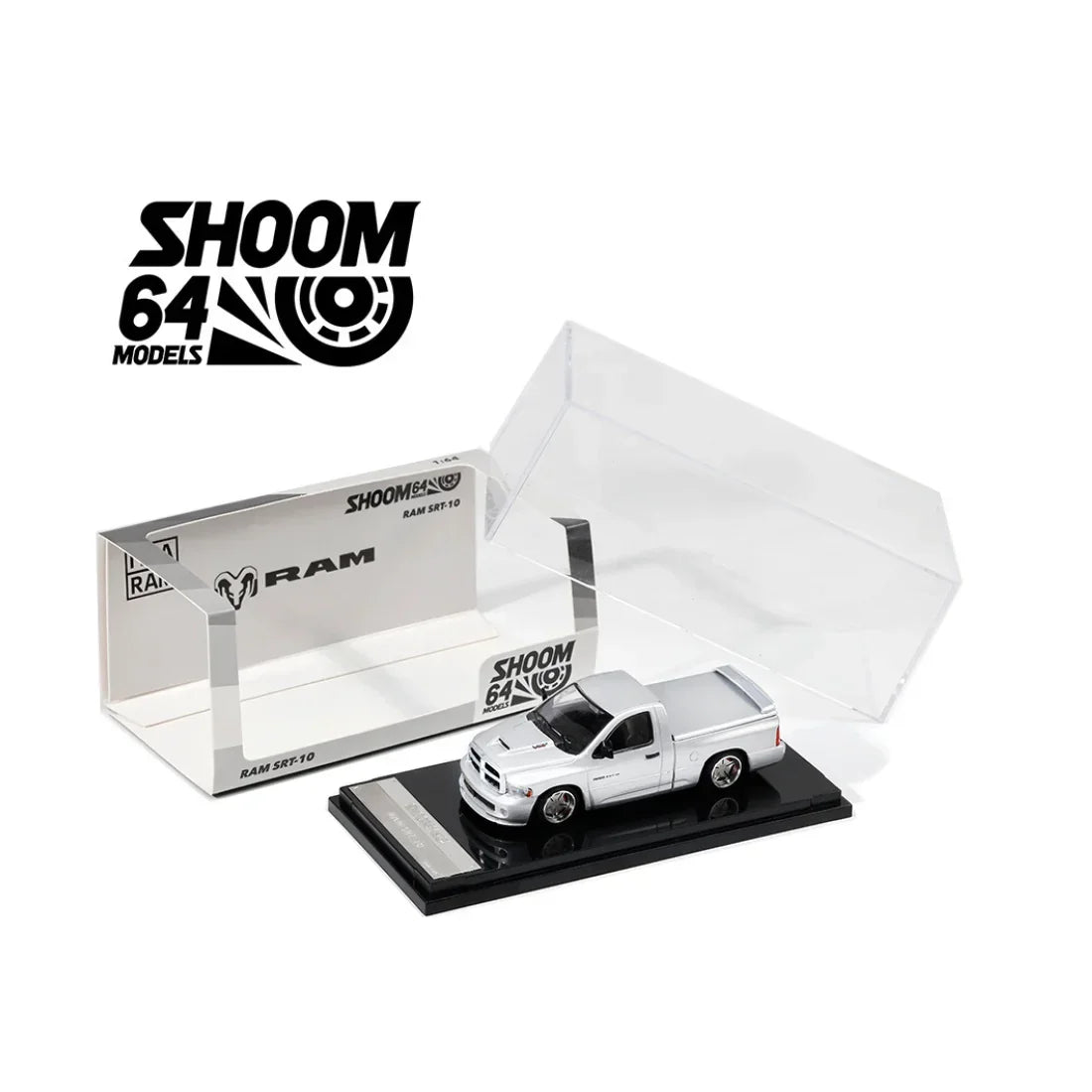 Dodge Ram SRT-10 (2003), 1:64 Scale (Silver) — image 3