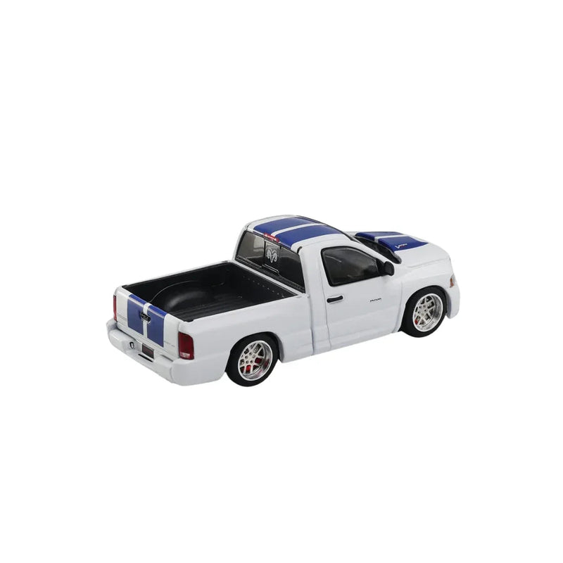 Dodge Ram SRT-10 (2003), 1:64 Scale (White with Blue Stripes) — image 2