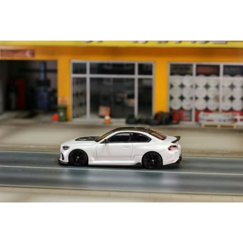 *PRE-ORDER* BMW M4 G82 GTR Edition, Adro Body Kit Wild Body, 1:64 Scale (Pearl White) — image 2