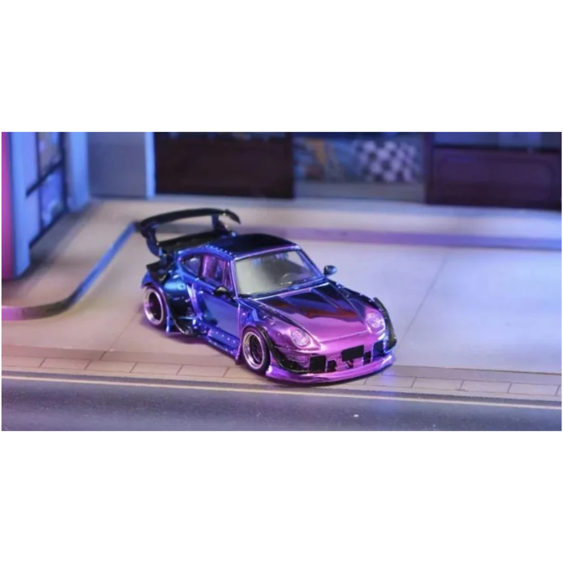 Porsche RWB (Limited to 499pcs), 1:64 Scale (Chrome Blue Purple) — image 1