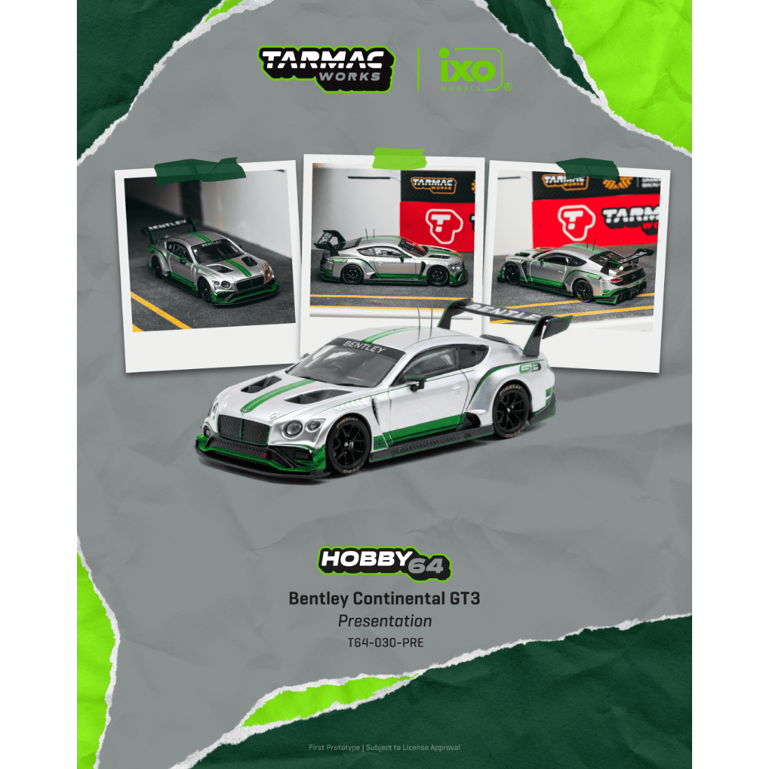 *PRE-ORDER* Bentley Continental GT3, 1:64 Scale — image 1