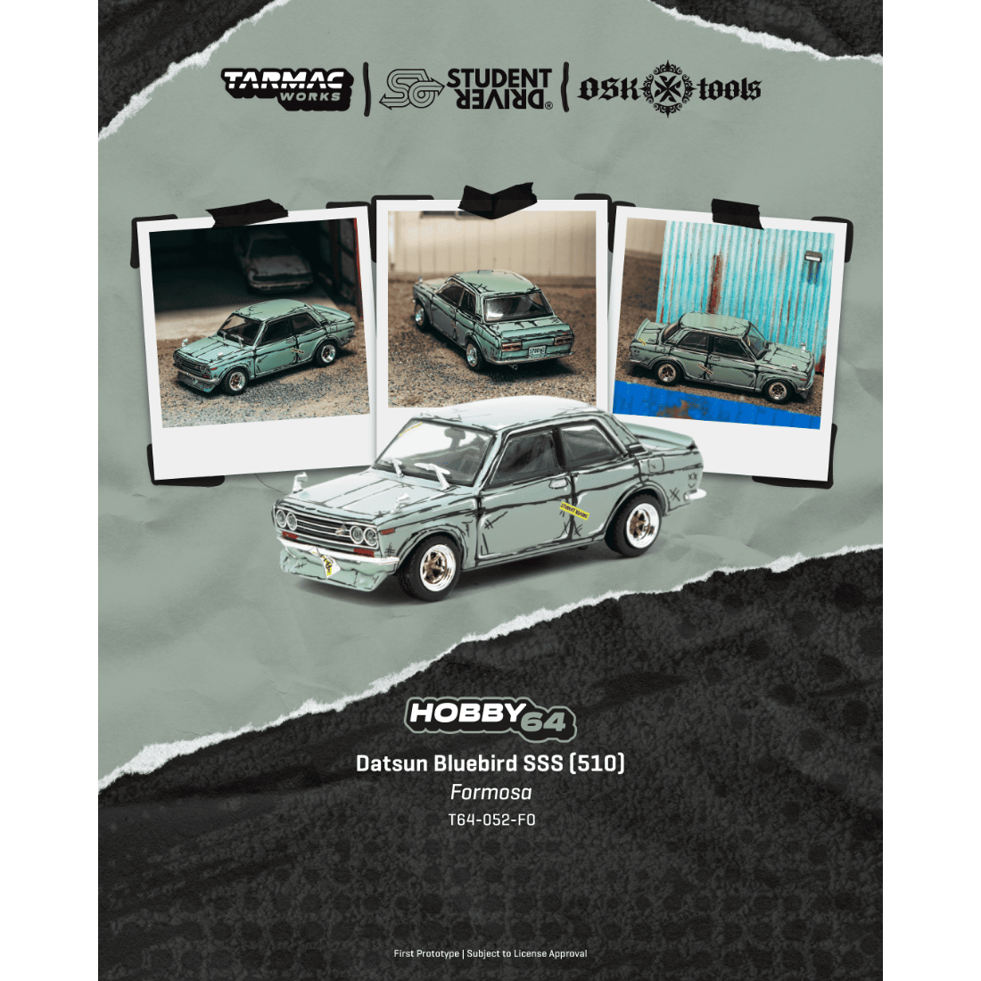 *PRE-ORDER* Datsun Bluebird SSS (510) Formosa, 1:64 Scale — image 1
