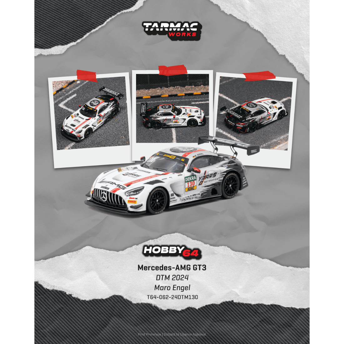 *PRE-ORDER* Mercedes AMG GT3 diecast DTM 2024 Maro Engel, 1:64 Scale — image 1