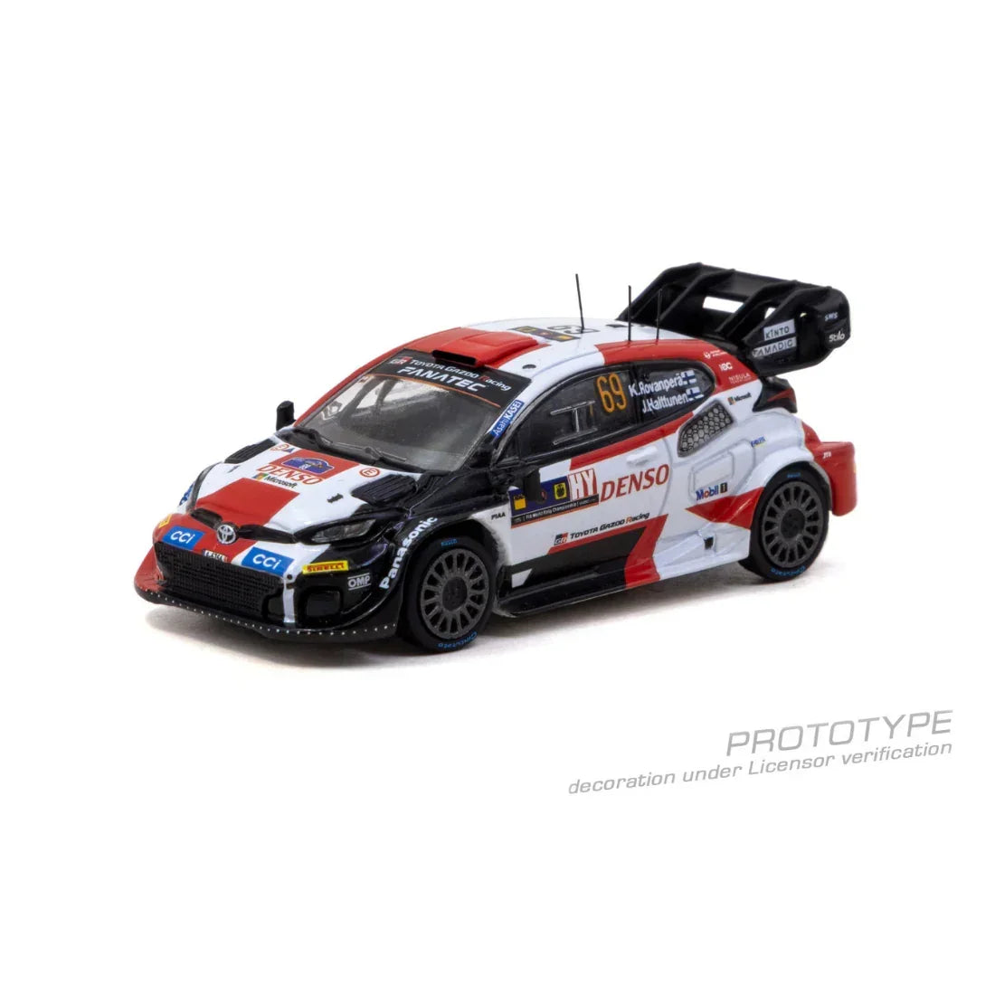 *PRE-ORDER* Toyota GR YARIS Rally1 HYBRID Central European Rally 2023 WRC World Champion Kalle Rovanperä / Jonne Halttunen 2023, 1:64 Scale — image 2