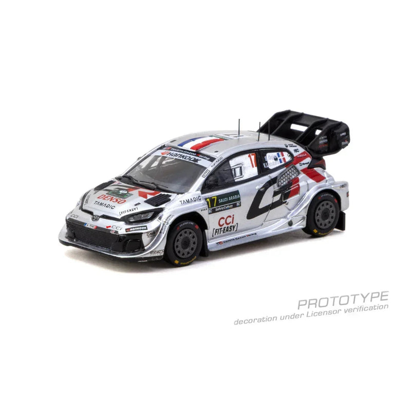 *PRE-ORDER* Toyota GR YARIS Rally1 HYBRID Rally Saudi Arabia WRC World Champion Sébastien Ogier / Vincent Landais 2025, 1:64 Scale — image 2