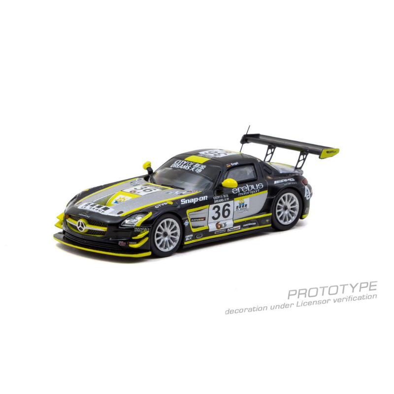 *PRE-ORDER* Mercedes AMG GT3 diecast Macau GT Cup 2013 Maro Engel, 1:64 Scale — image 2