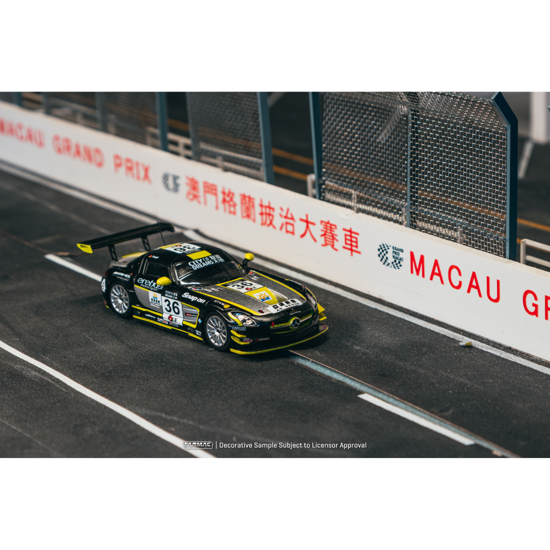 *PRE-ORDER* Mercedes AMG GT3 diecast Macau GT Cup 2013 Maro Engel, 1:64 Scale — image 3