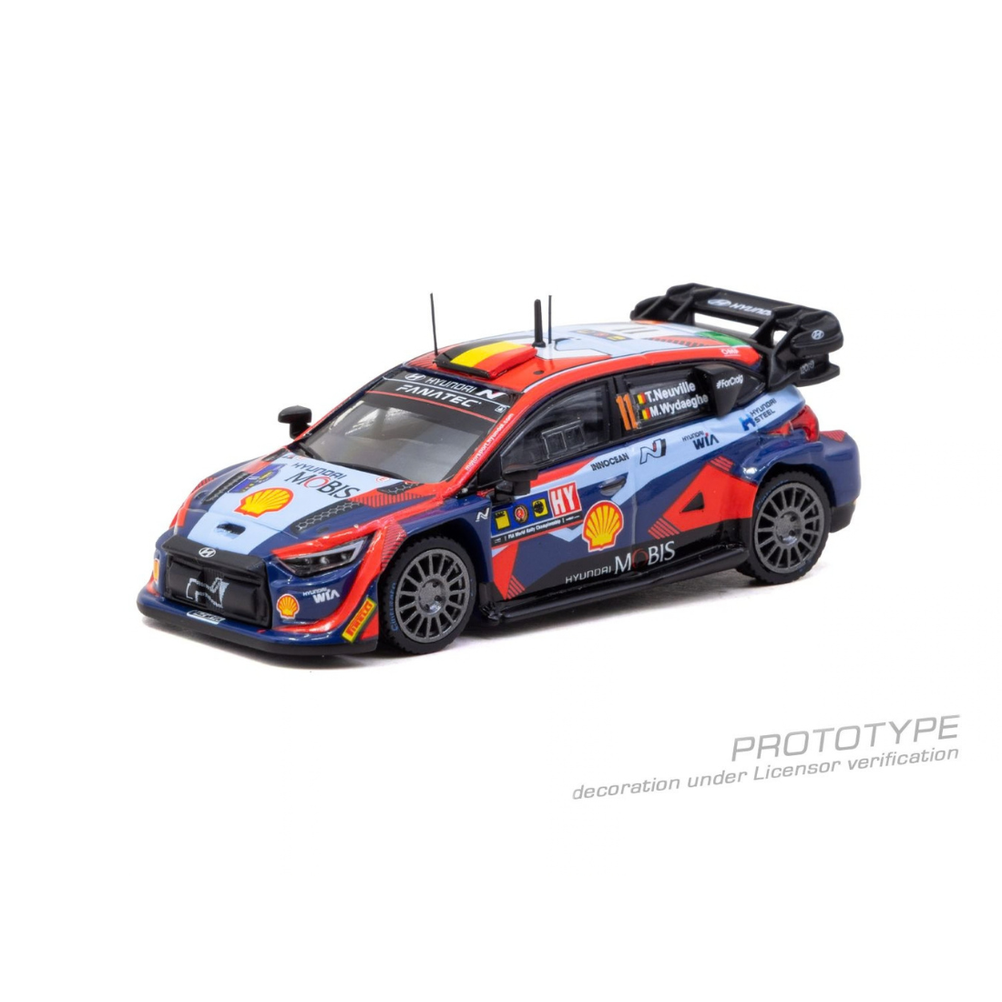 *PRE-ORDER* Hyundai i20 N Rally1 Hybrid WRC Central European Rally 2023 Winner Thierry Neuville / Martijn Wydaeghe, 1:64 Scale — image 2