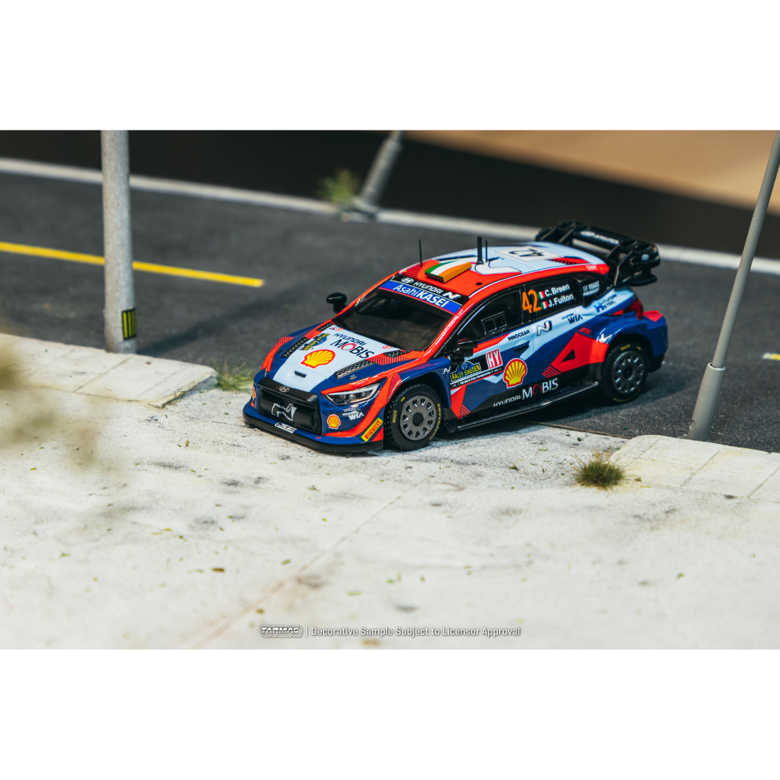 *PRE-ORDER* Hyundai i20 N Rally1 Hybrid Rally Sweden 2023 Craig Breen / James Fulton, 1:64 Scale — image 3