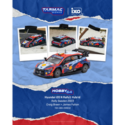 *PRE-ORDER* Hyundai i20 N Rally1 Hybrid Rally Sweden 2023 Craig Breen / James Fulton, 1:64 Scale — image 1