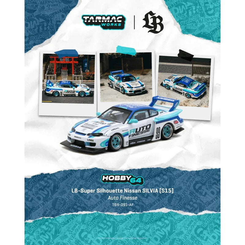 *PRE-ORDER* LB-Super Silhouette Nissan SILVIA (S15) Auto Finesse, 1:64 Scale — image 1