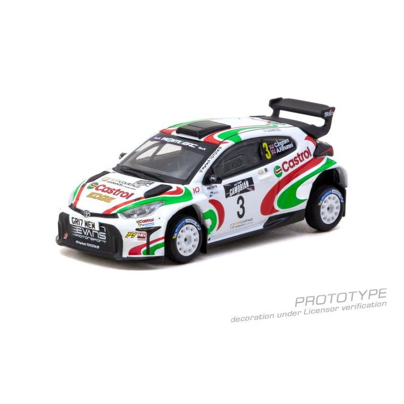 *PRE-ORDER* Toyota GR Yaris Rally2 British Rally Championship Chris Ingram / Alex Kihurani (Model Car + Trading Cards Combo Set) 2024 , 1:64 Scale — image 2