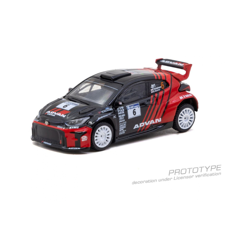 *PRE-ORDER* Toyota GR Yaris Rally2 Japanese Rally Championship 2024 Fumio Nutahara / Shungo Azuma, 1:64 Scale — image 2