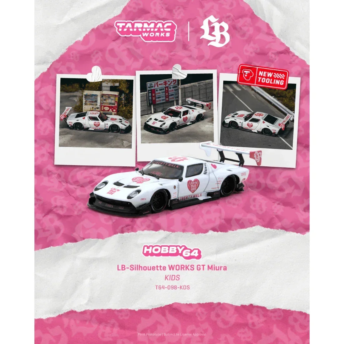 *PRE-ORDER* LB-Silhouette WORKS GT Miura KIDS, 1:64 Scale — image 1