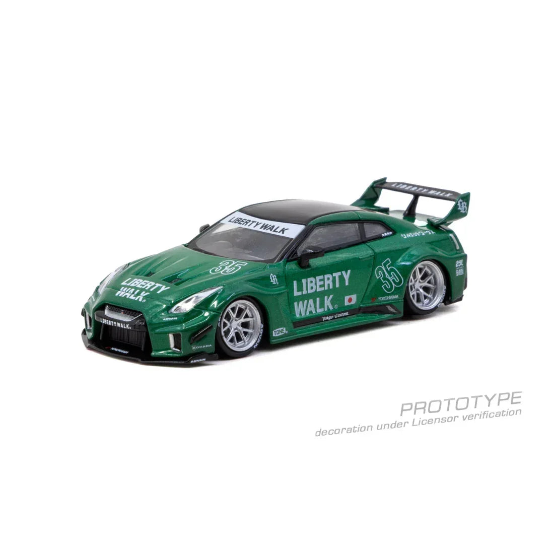 *PRE-ORDER* LB-Silhouette WORKS GT NISSAN 35GT-RR, 1:64 Scale (Emerald Green) — image 2