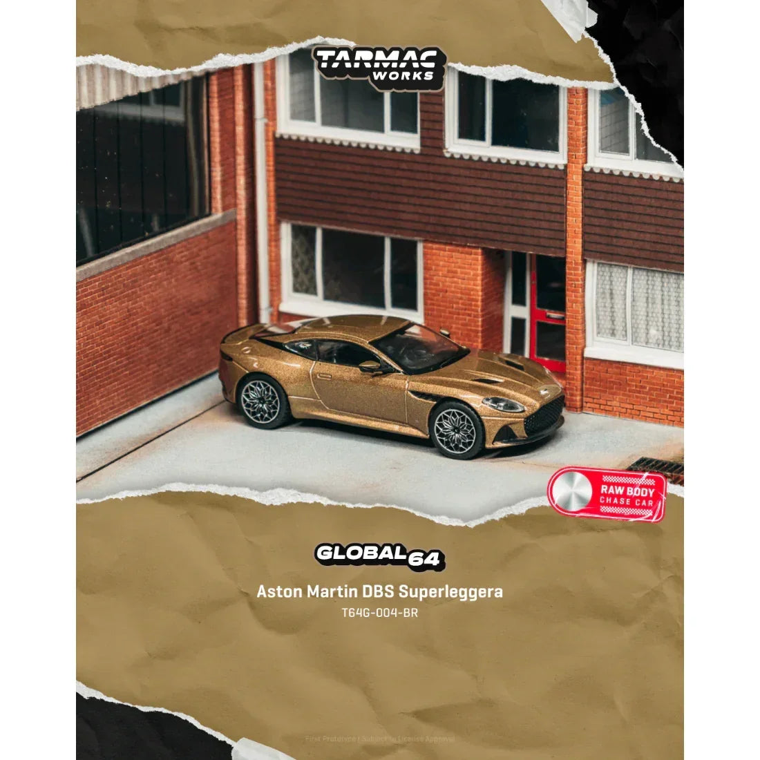 *PRE-ORDER* Aston Martin DBS Superleggera Chance of Chase Car, 1:64 Scale (Brown Metallic) — image 1