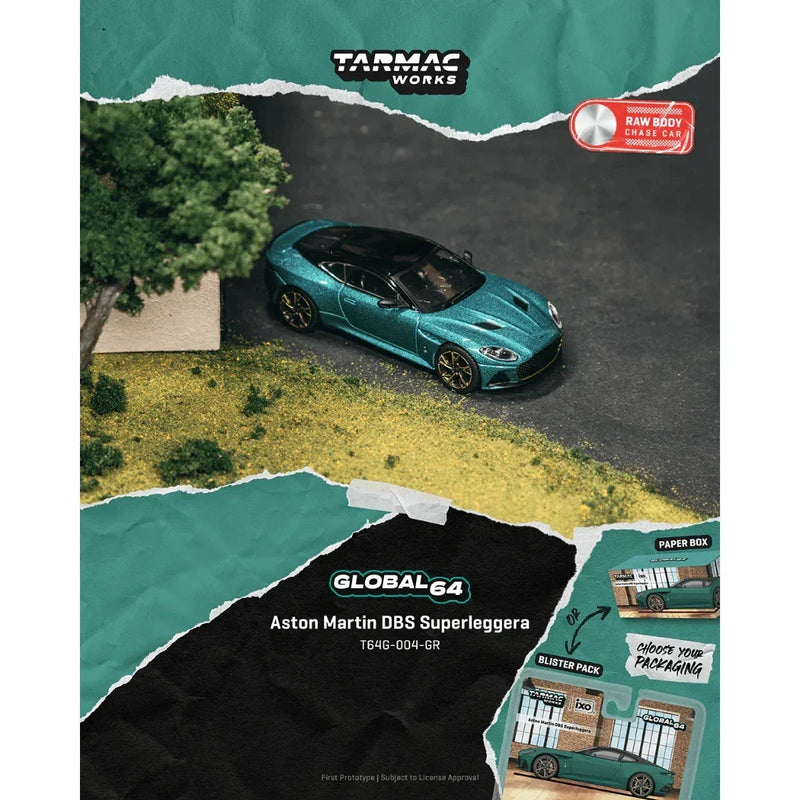 *PRE-ORDER* Aston Martin DBS Superleggera Chance of Chase Car, 1:64 Scale (Green Metallic) — image 1