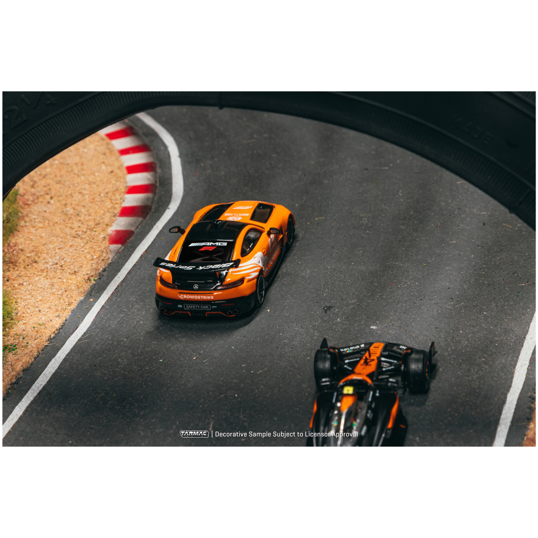 *Pre-Orders* Mercedes-Benz AMG GT Black Series Safety Car of British GP 2025 (Chance of Chase Car - Chrome Orange Body), 1:64 Scale — image 4