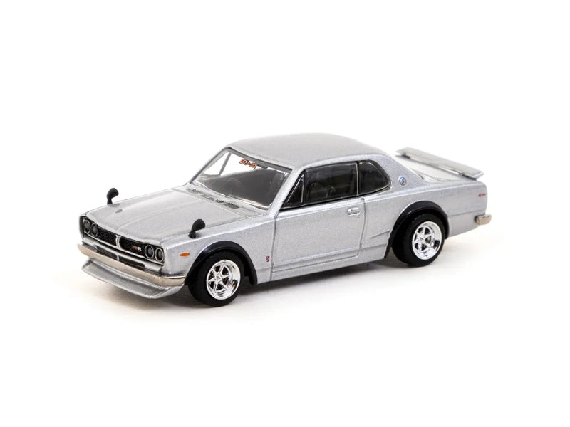 Nissan Skyline 2000 GT-R (KPGC10) - Global64, 1:64 Scale (Silver) — image 1