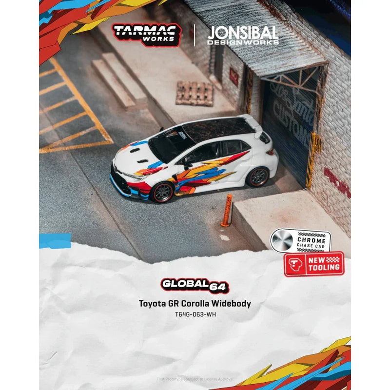 *PRE-ORDER* Toyota GR Corolla Widebody Chance of Chase Car, 1:64 Scale (White) — image 1