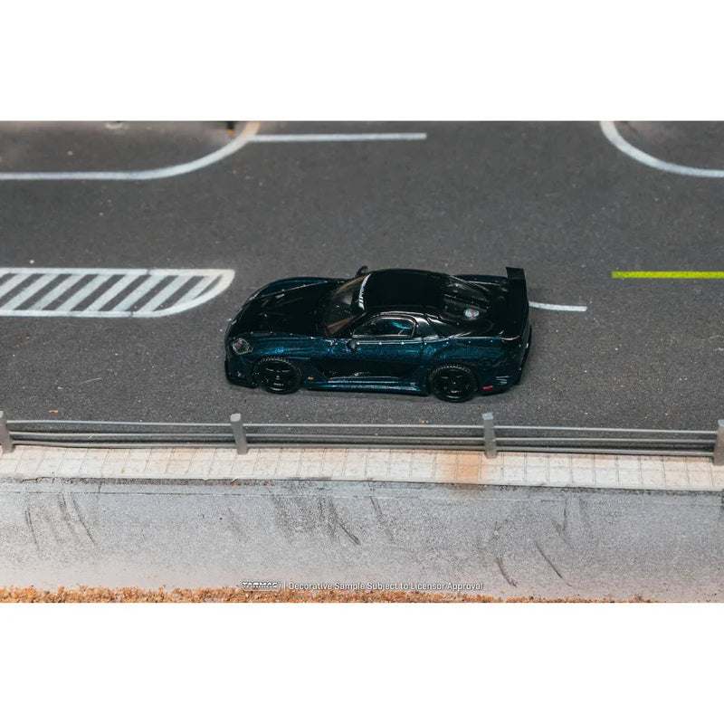 *PRE-ORDER* Mazda RX-7 VeilSide Fortune7 Chance of Chase Car, 1:64 Scale (Dark Blue / Black) — image 2