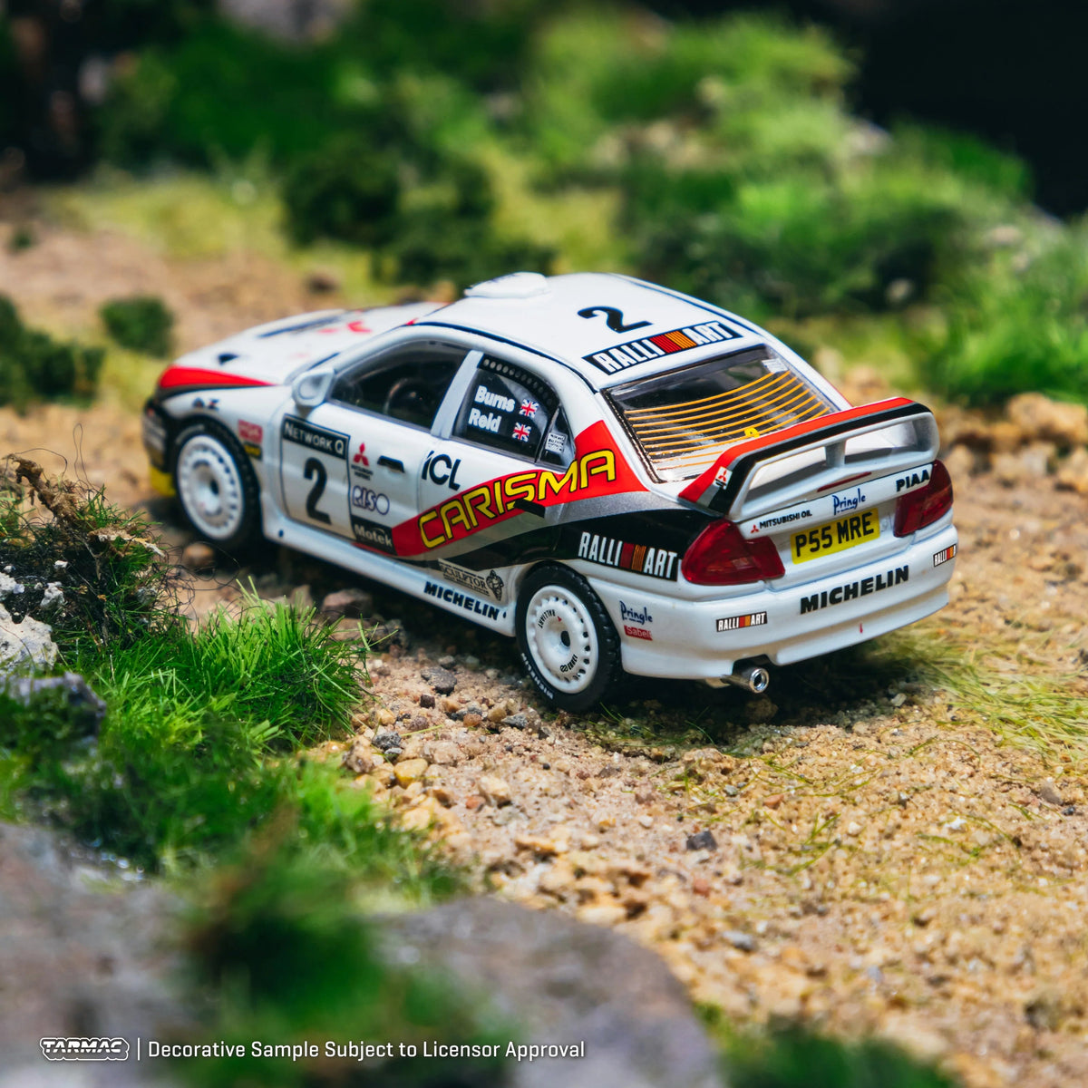 *PRE-ORDER* Mitsubishi Carisma GT Evolution IV RAC Rally 1997 (Chance of Chase Car), 1:64 Scale — image 4